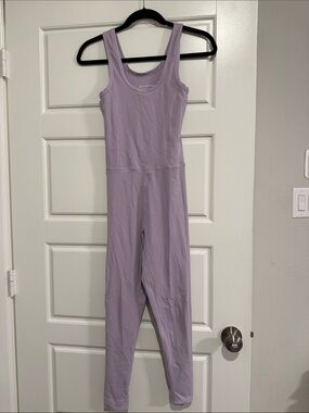 SET Active Lavender Tank Jumpsuit NEW XS